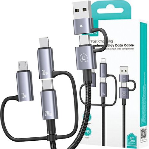 Usams KABEL 240W 6V1 ZA TELEFONE USB-C 1.2M HITRO POLNJENJE, (21980422) Cene