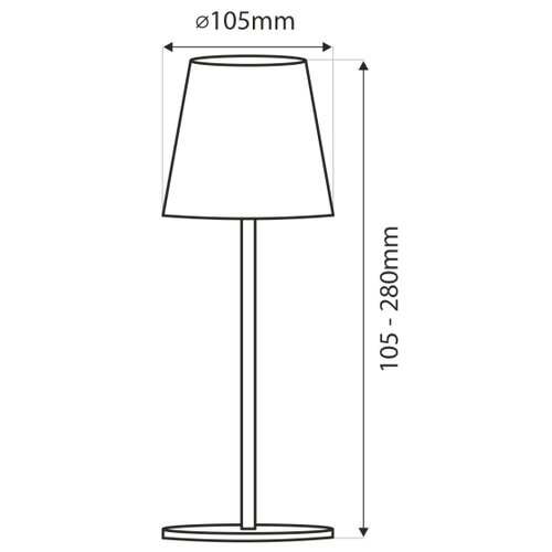  LED prigu&amp;scaron;iva dodirna stona lampa LED/3W/5V USB 800 mAh bela Slike