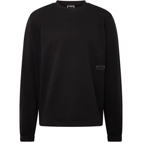 Jack & Jones Sweater majica 'ALTITUDE' siva / crna