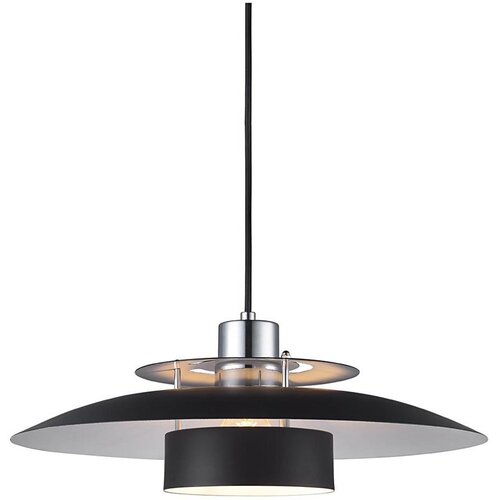 Halo Design 990259 -  Visilica na sajli SORUP 1xE27/40W/230V pr. 40 cm crna/sjajni hrom Cene