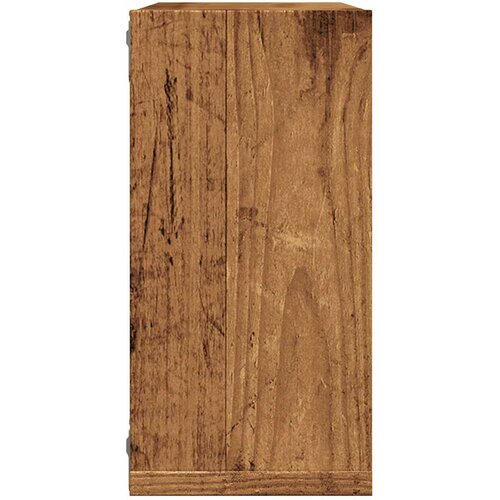  Kockaste zidne police 2 kom boja staro drvo 30x15x30 cm drvene Slike