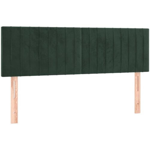 Maison Chic Posteljno vzglavje - Vzglavna omarica 2 kosa temno zeleno 72x5x78/88 cm žamet, (22077420) Cene
