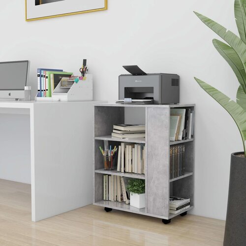 vidaXL s kotačima siva boja betona 60 x 35 x 75 cm od iverice Cijene