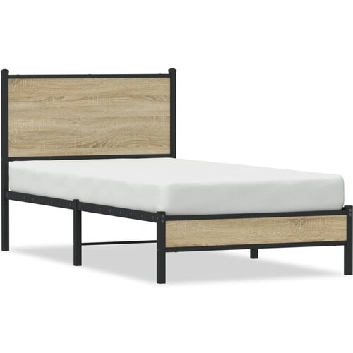 vidaXL okvir kreveta s uzglavljem boja hrasta sonome 75x190 cm Cene