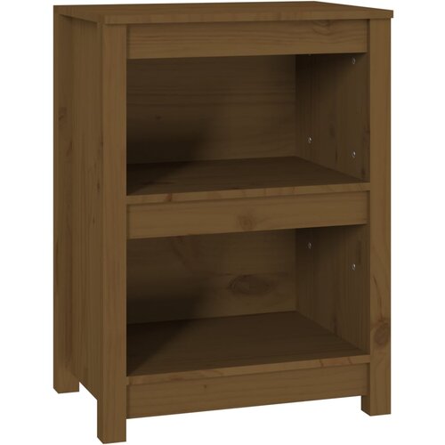 Maison Chic Knjižna omara - Knjižni regal medeno rjava 50x35x68 cm trdna borovina, (21725110) Cene