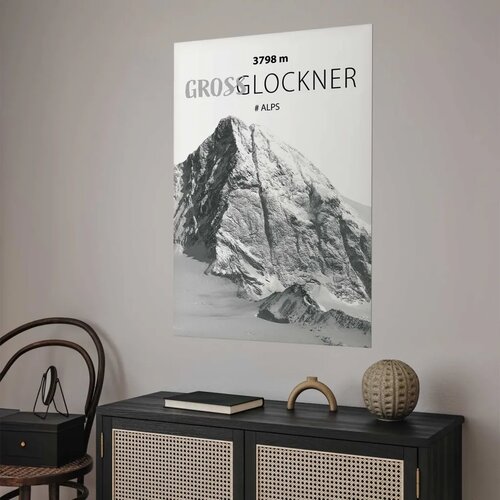  Plakat - Majestic mountain peak Glosslockner mountain crown mountain landscape 60x90 Bez okvira Cijene