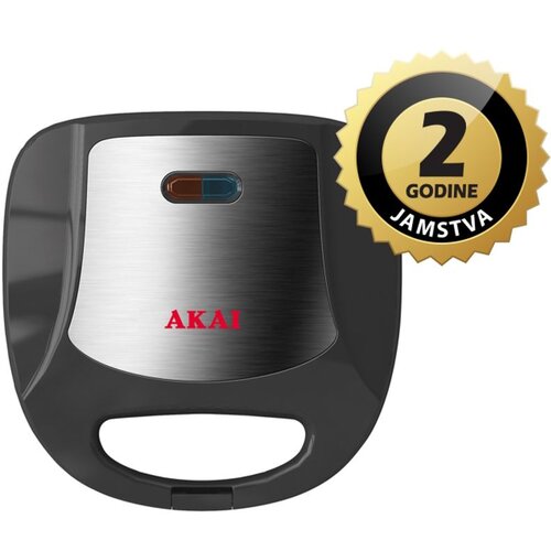Akai toster, 750W, preklopni, crni ASM-178 Slike