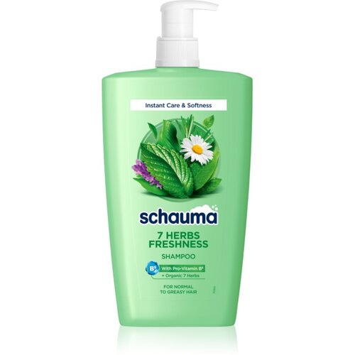 Schwarzkopf Schauma 7 Herbs Freshness biljni &amp;scaron;ampon za normalnu i masnu kosu 1000 ml Slike