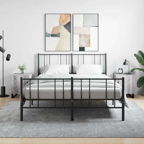 vidaXL Nočna omarica 2 kosa siva sonoma 40x40x50 cm inženirski les Cene