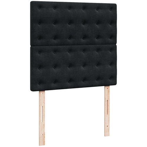 VidaXL box spring krevet s madracem crni 80 x 200 cm bar&amp;scaron;unasti Slike