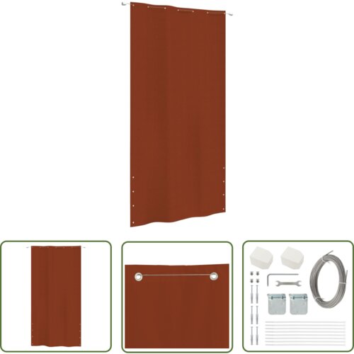  The Living Store Balkonsko platno terakota 140x240 cm tkanina Oxford - Balkonsko Platno, (21743028) Slike
