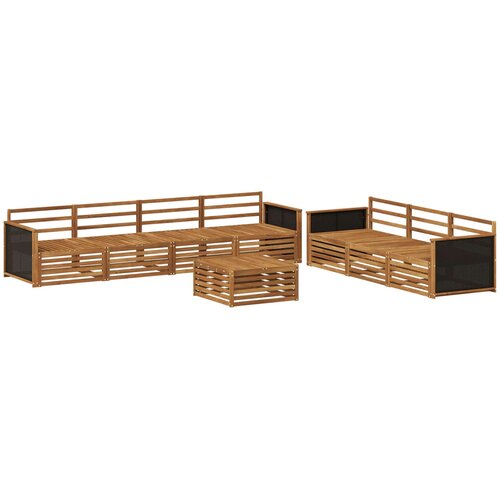  Set vanjskih sofa 8 pcs Prirodna 79 x 79 x 37 cm Cene