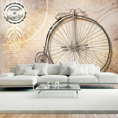  tapeta - Vintage bicycles - sepia 300x210