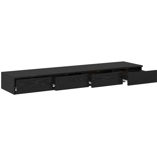  Ladice za krevet s ladicama Crni hrast 140 x 36,5 x 16,5 cm Slike