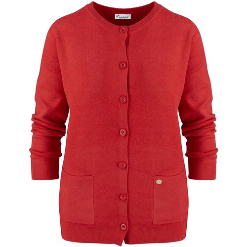 Pri Classic warm thick short LEOILA sweater with button closure Cijene