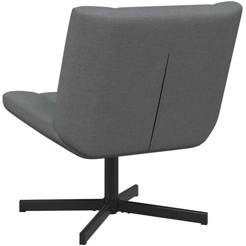  Stolica na kotačiće Tamnosiva 63 x 75 x 76 cm tkanina Slike
