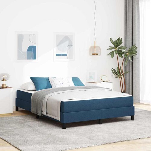 vidaXL Postelja z vzmetnico Drugo Modra 140 x 200 cm blago Cene