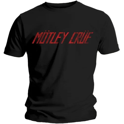 Motley Crue Košulja Unisex Distressed Logo XL Black