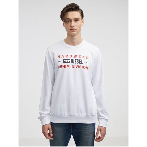 Diesel White Men's Sweatshirt - Men's Cijene
