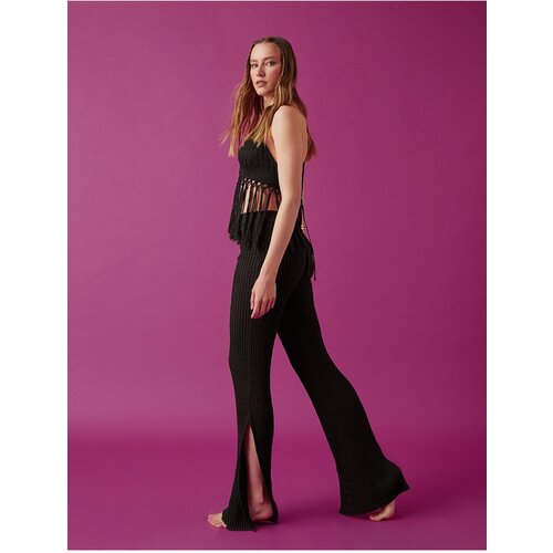 Koton Knitwear Pants with Slits at Legs Slike