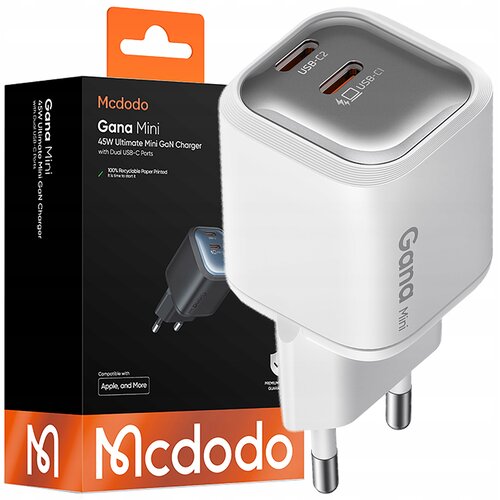 McDodo HITR STENSKI POLNILEC ZA TELEFON, NAPAJALNIK 2X USB-C PD GAN 45W, (5000337835) Cene
