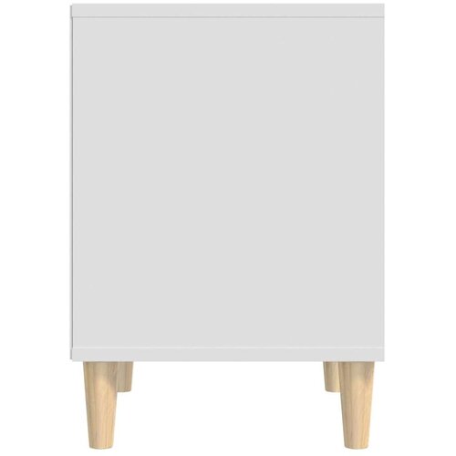  Noćni ormarić bijeli 40 x 35 x 50 cm od konstruiranog drva Slike