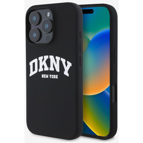 Dkny Liquid Silicone Arch Logo MagSafe Zadn&iacute; Kryt pro iPhone 16 Pro Max Black Ovitek za telefon Vijolična Cene