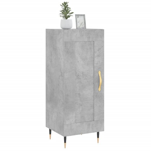  Komoda siva boja betona 34,5x34x90 cm od konstruiranog drva Slike