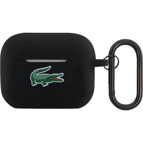 Oem Lacoste, Silikonski ovitek za AirPods Pro 2 z vponko, Črna, (5000227526) Cene