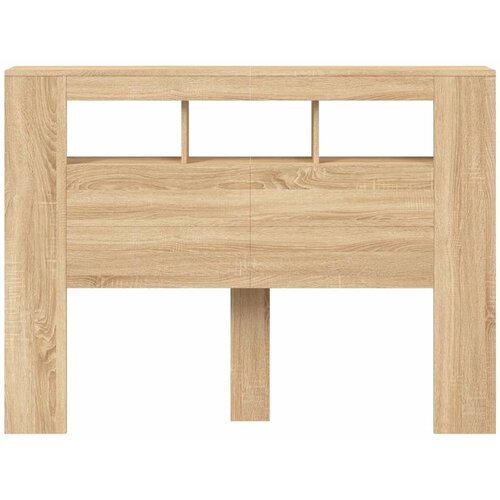  LED uzglavlje boja hrasta sonome 140x18,5x103,5 cm Slike