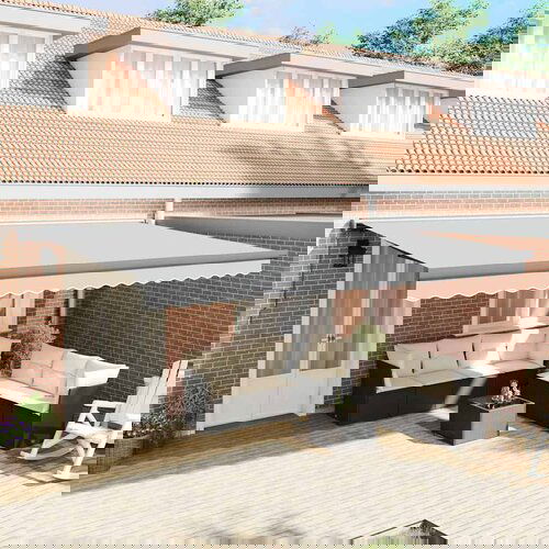 VidaXL Nadstre&amp;scaron;nica Antracit 4,5 &amp;times; 3 m Metal Slike