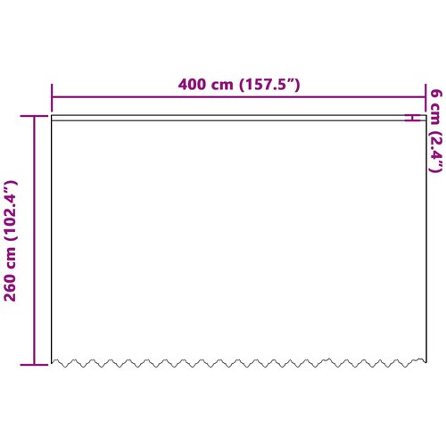  Čipkasta zavjesa sa zavjesama Bijelo 260 x 400 cm Poliester Slike