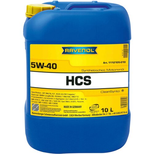 RAVENOL Motorno ulje HCS 5W-40, 10 l Cene