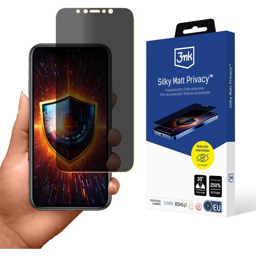 3mk KALJENO STEKLO ZA IPHONE 11 PRO SILKY MAT PRIVACY ZA&Scaron;ČITNO MAT, (5000025208) Cene