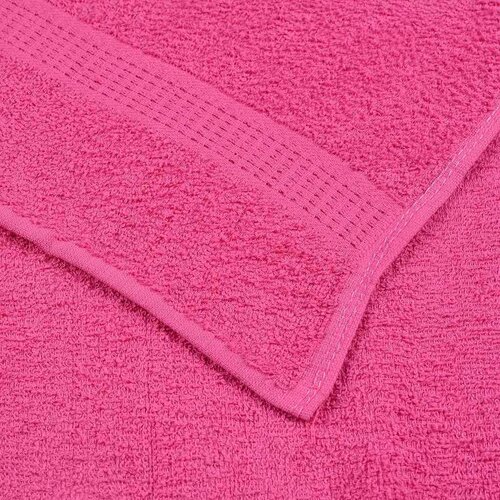 VidaXL Ručnici za kupanje 10 kom ružičasti 100x150cm 360gsm 100% pamuk Slike