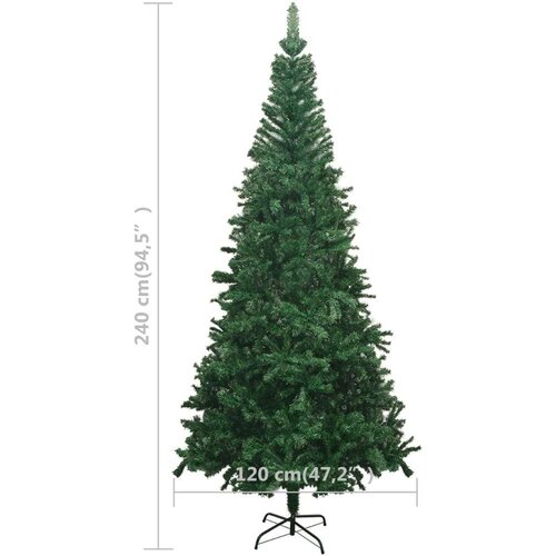 vidaXL Umetna Novoletna Jelka L 240 cm Zelene Barve Cene
