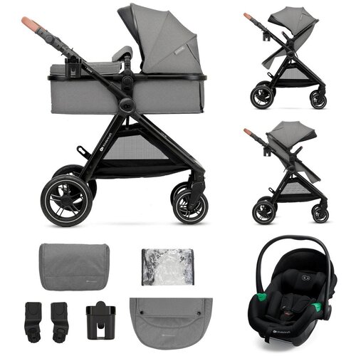 Kinderkraft Kolica Esme Pro 3u1 MINK PRO 2, Moonlight Grey Slike