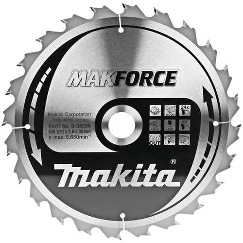 Makita žagin list TCT MAKForce, 270x30 mm, 24z, B-08268