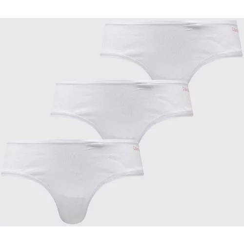 Calvin Klein Underwear Tangice 3-pack bela barva