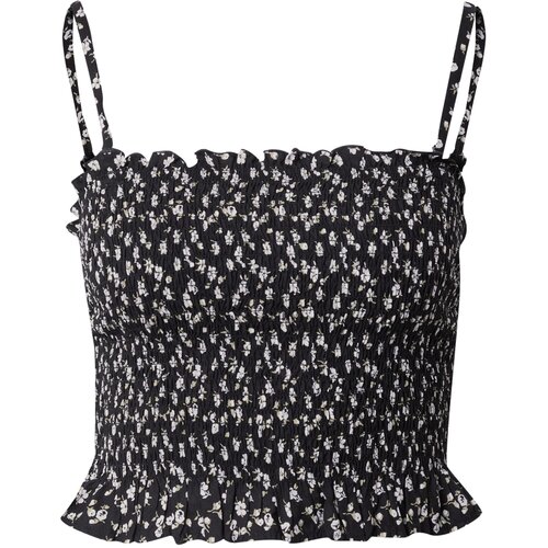 Hollister Bluza svetlo siva / črna / bela Slike