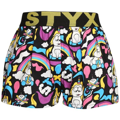 STYX Children's boxer shorts art sports rubber unicorn Cene