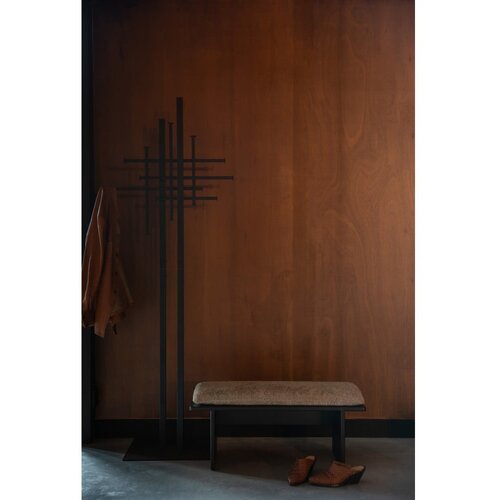 Dutchbone Črn jeklen obe&amp;scaron;alnik 71x185 cm Rumex &amp;ndash; Slike