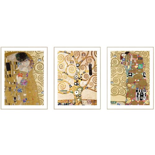 Knor Slike reprodukcije v kompletu 3 ks 30x40 cm Klimt Slike