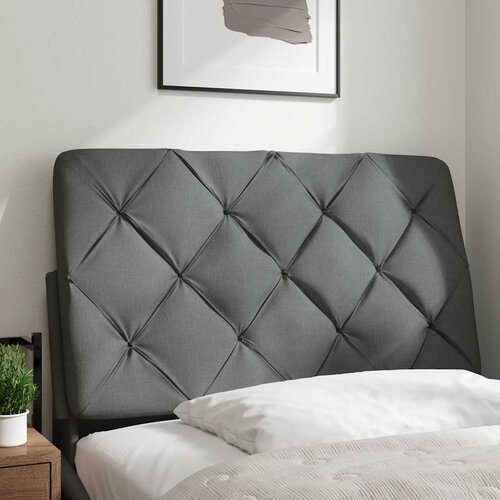 Maison Chic posteljno vzglavje - vzglavna omarica - vzglavna stranica temno siva 80 cm blago, (21703926) Slike