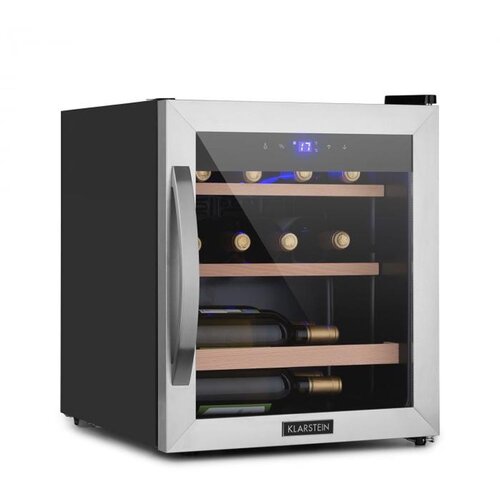 Klarstein Vinetage 12 Uno, hladilnik za vino, 12 stekl., 46 l, 4 – 18°C, 40 dB, steklo Cene