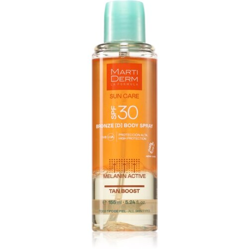 MARTIDERM Sun Care Bronze D Body Spray pr&amp;scaron;ilo za telo pospe&amp;scaron;ujoči porjavitev SPF 30 155 ml Slike
