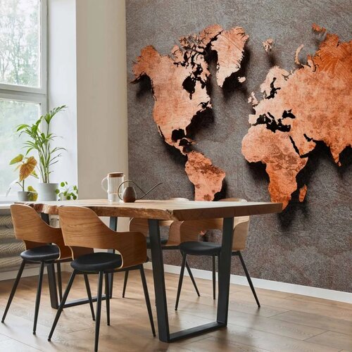  Foto tapeta - Copper Map 250x175 Vodootporna Slike