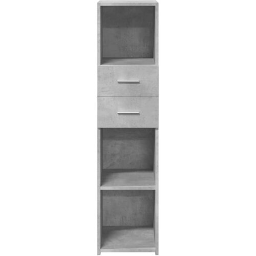  Visoka komoda boja betona 30 x 42,5 x 124 cm konstruirano drvo Slike