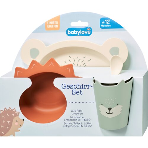 babylove Set posuđa 4-delni od polipropilena, od 12. meseca 1 kom Cene