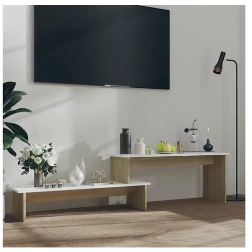  TV omarica sonoma hrast in bela 180x30x43 cm iverna plošča